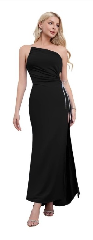 Robe NOIR asymétrique