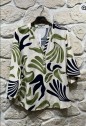 Blouse imprimé Col V Grande taille Blouse imprimé Col V Grande taille