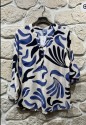 Blouse imprimé Col V Grande taille Blouse imprimé Col V Grande taille