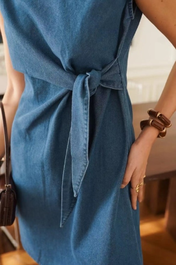 Robe denim fluide