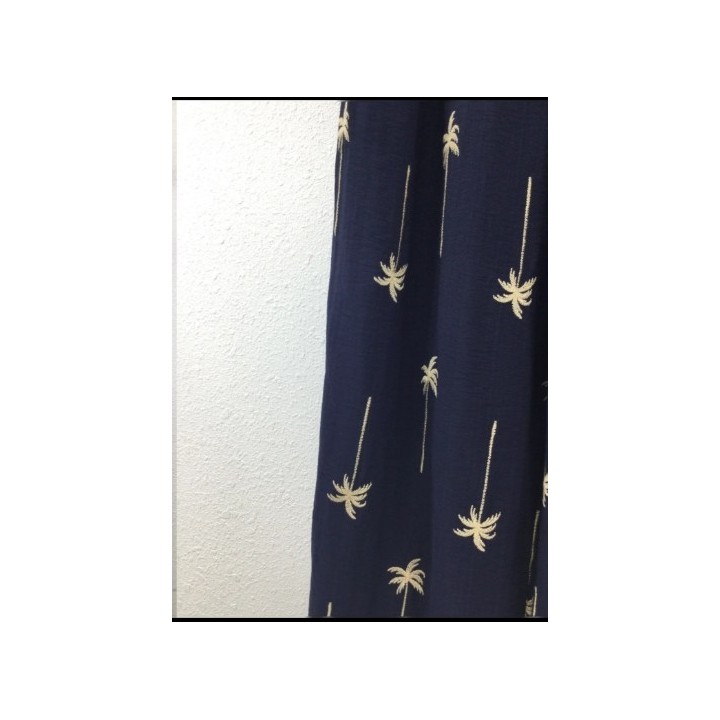 PANTALON BLANC ET BLEU MARINE EN COTON : Grande taille L 40, XL 42, XXL 44, XXXL 46 et XXXXL 48