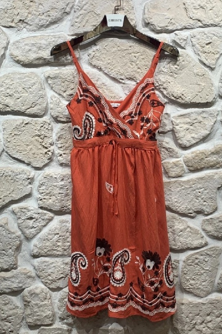 Robe/Tunique bretelle broderie GRANDE TAILLE 46, 48 et 50