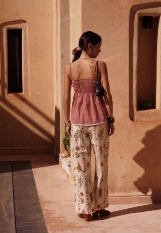 Pantalon imprimé Floral