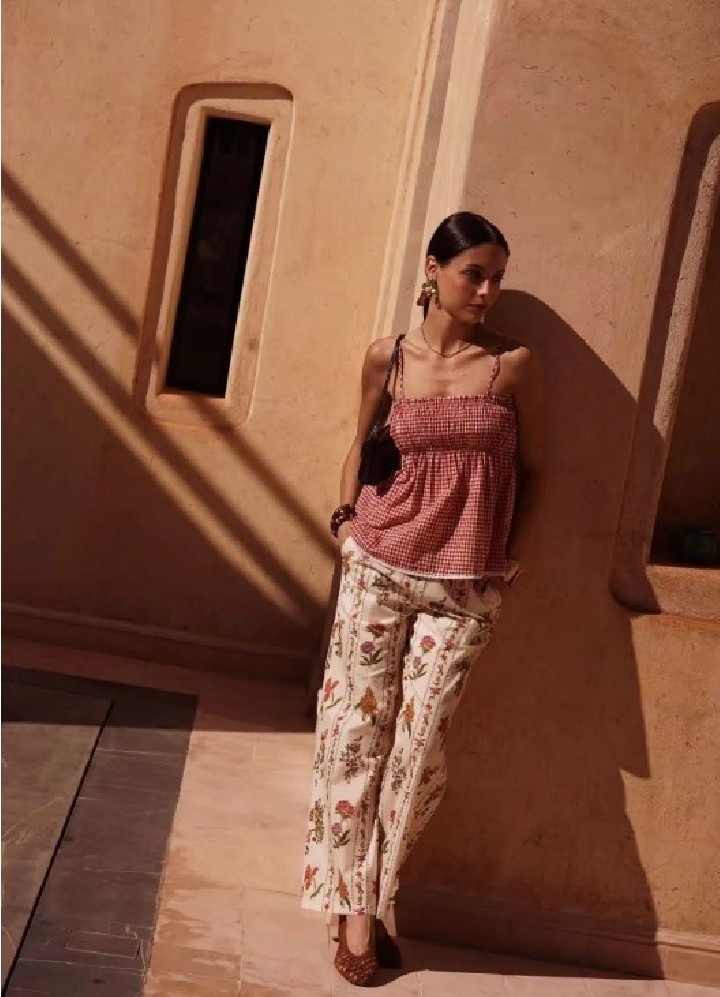 Pantalon imprimé Floral