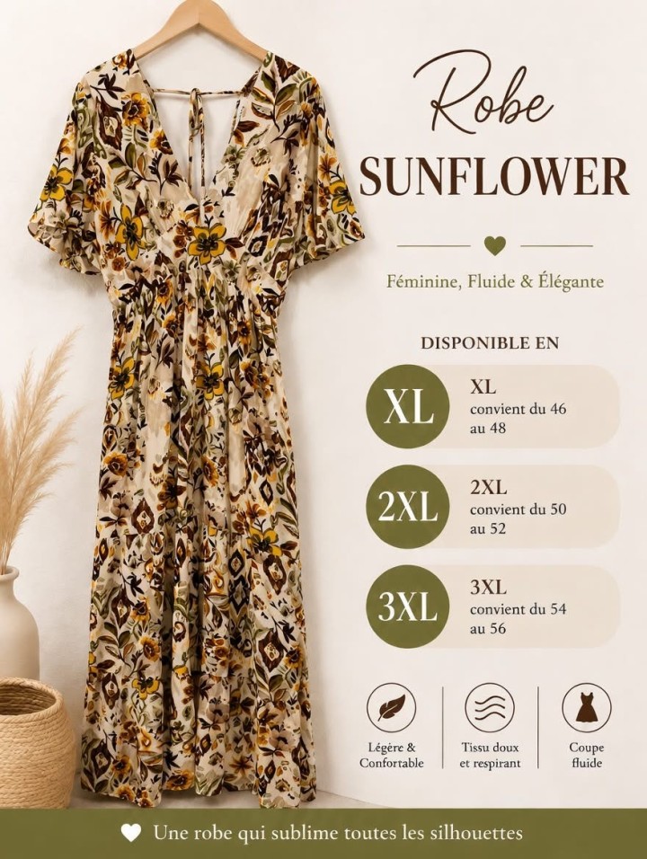 Robe SUNFLOWER