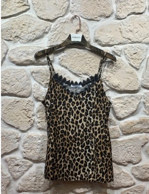 Débardeur à bretelle scintillant Grande taille *Lyocell*