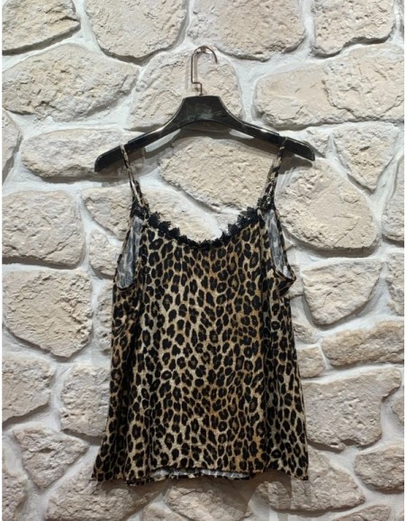 Débardeur à bretelle scintillant Grande taille *Lyocell*