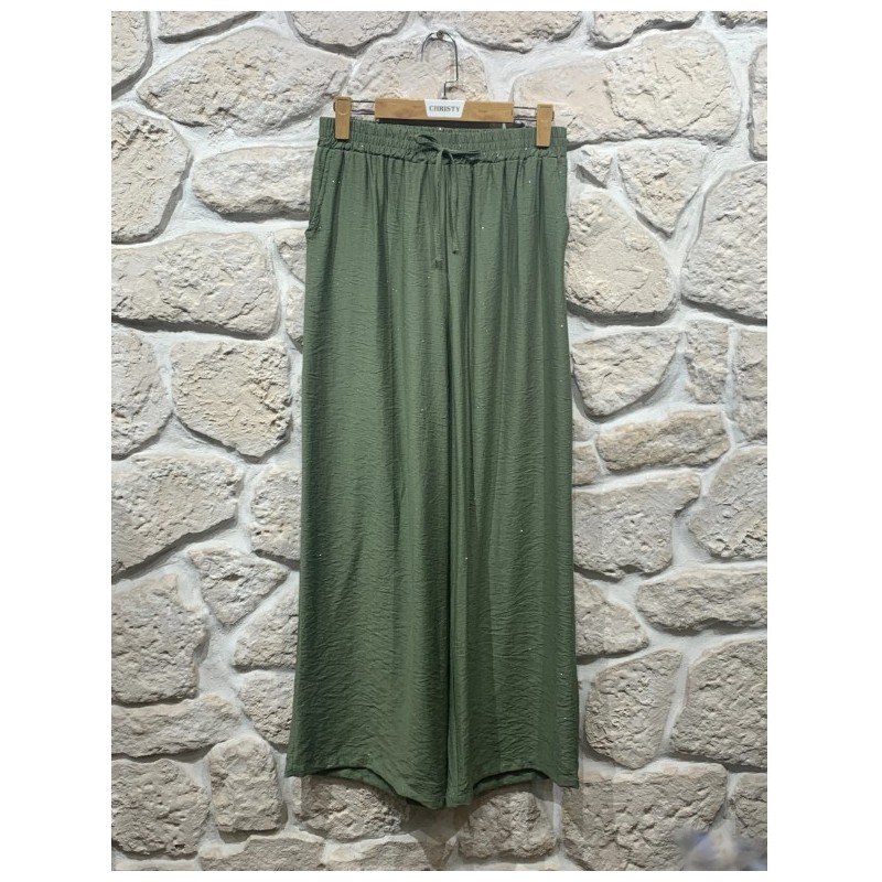 Pantalon fluide GRANDE TAILLE scintillant *Lyocell*
