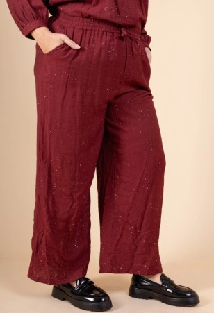 Pantalon fluide GRANDE TAILLE scintillant *Lyocell*