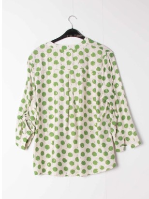 BLOUSE IMPRIME VERT