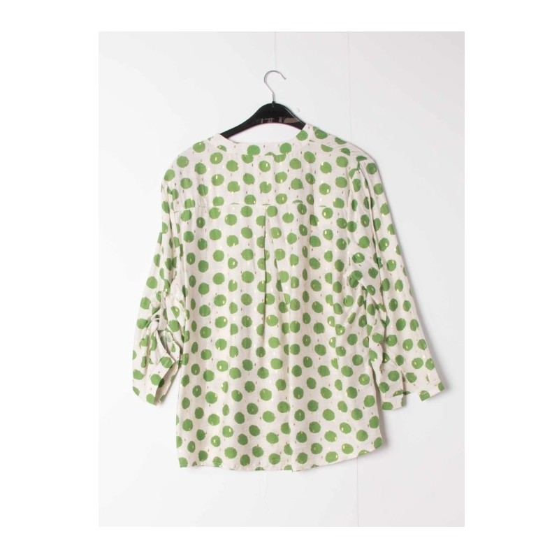BLOUSE IMPRIME VERT