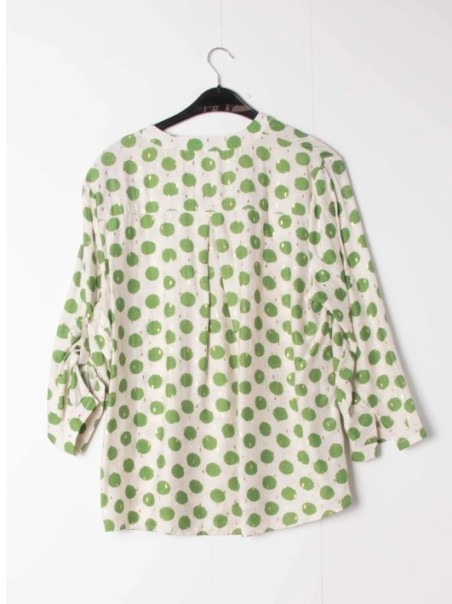 BLOUSE IMPRIME VERT