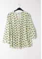 BLOUSE IMPRIME VERT